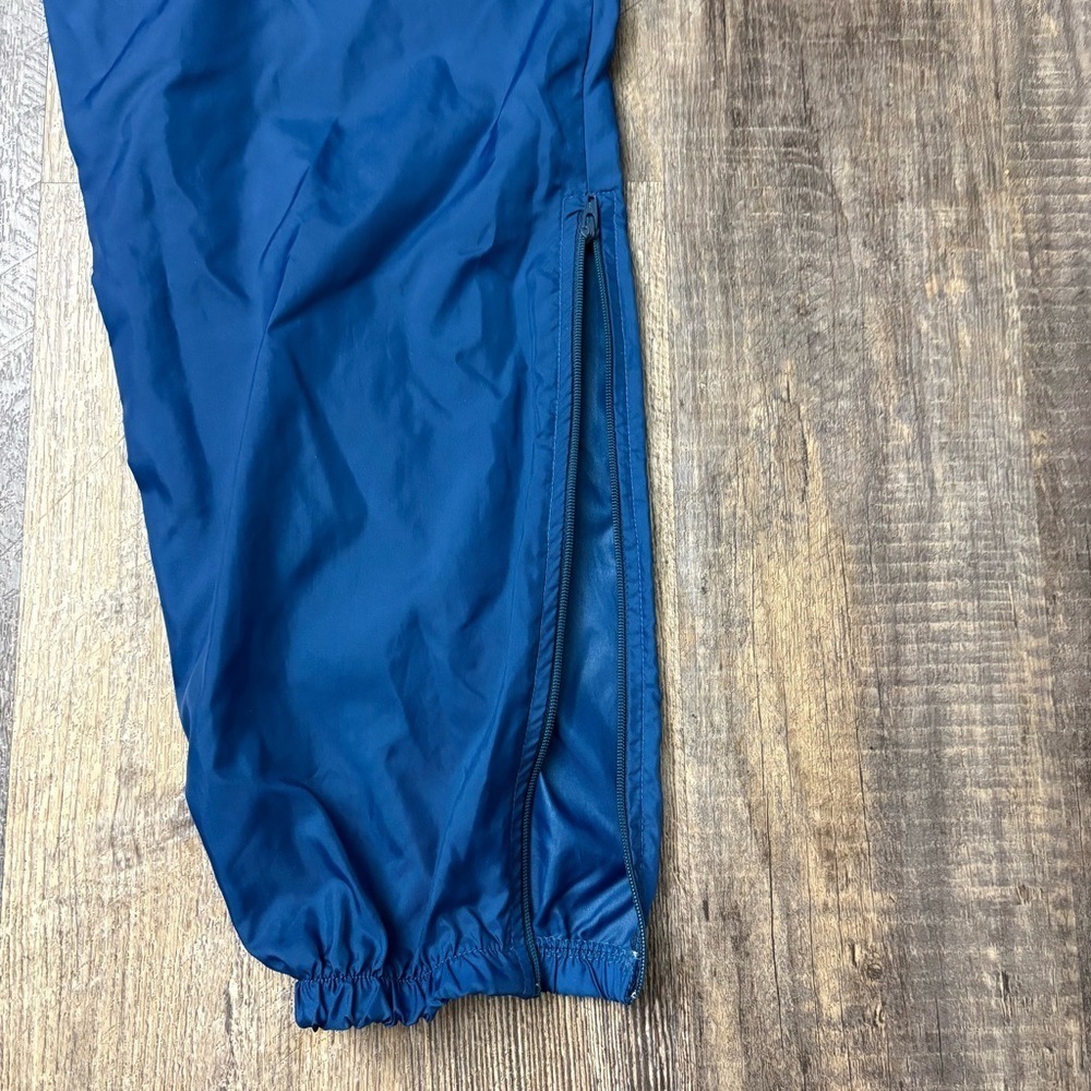NIKE blue Vintage windbreaker pants with drawstring Size XL nylon - Picture 12 of 13